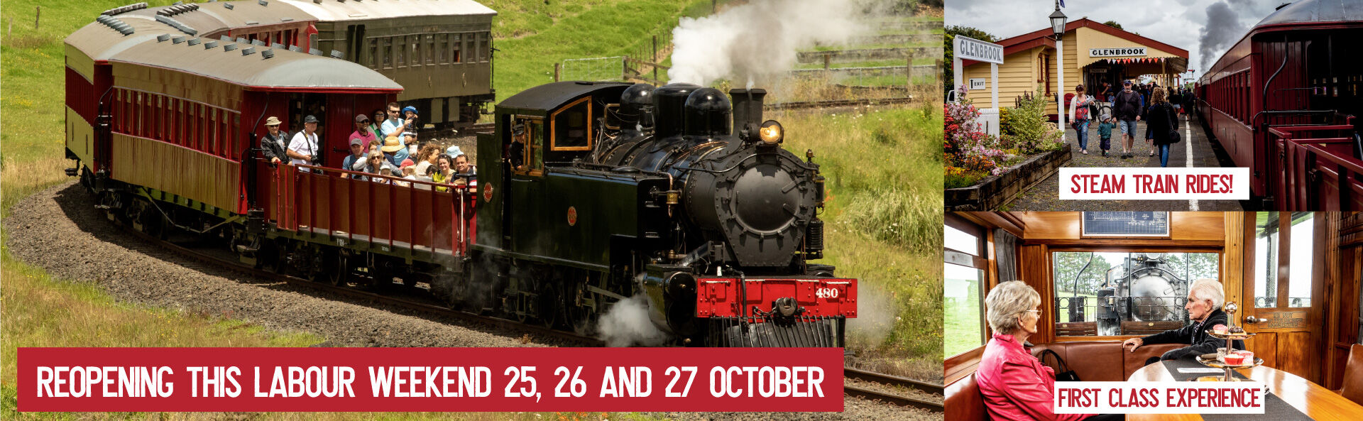 GVR Re-Opening Labour Weekend 25, 26 and 27 October