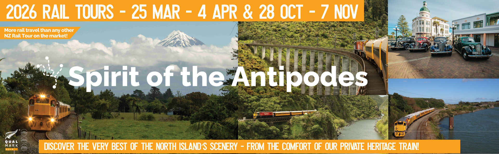 Spirit of the Antipodes - Rail Tours 2026