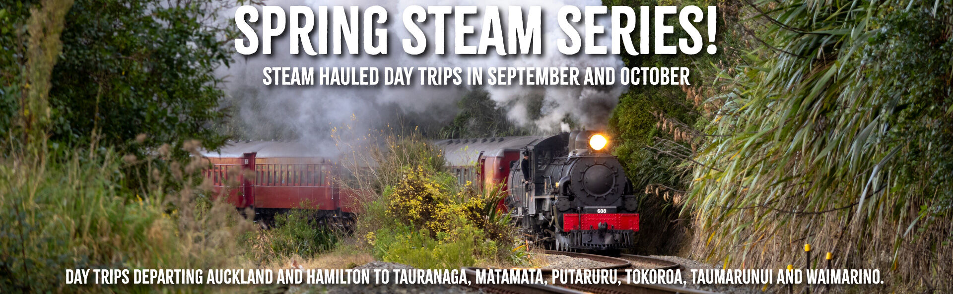 Take a journey with New Zealand's Premier Heritage Railway in 2026