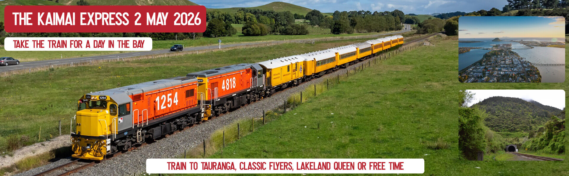 The Kaimai Express - Take the train to Tauranga