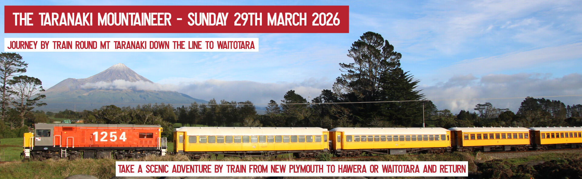 Explore Taranaki on the Taranaki Mountianeer