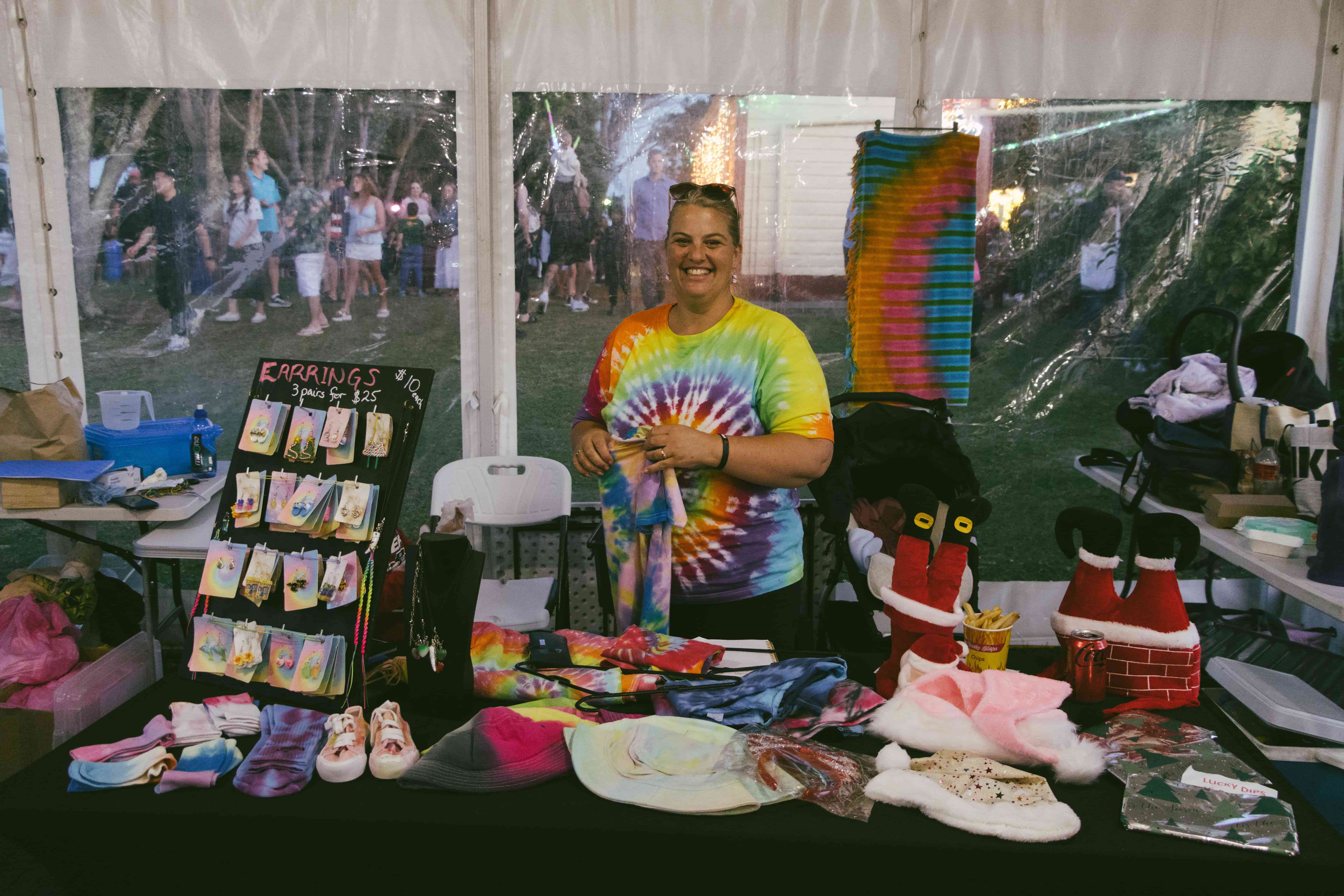 There is much to explore in the market tent!