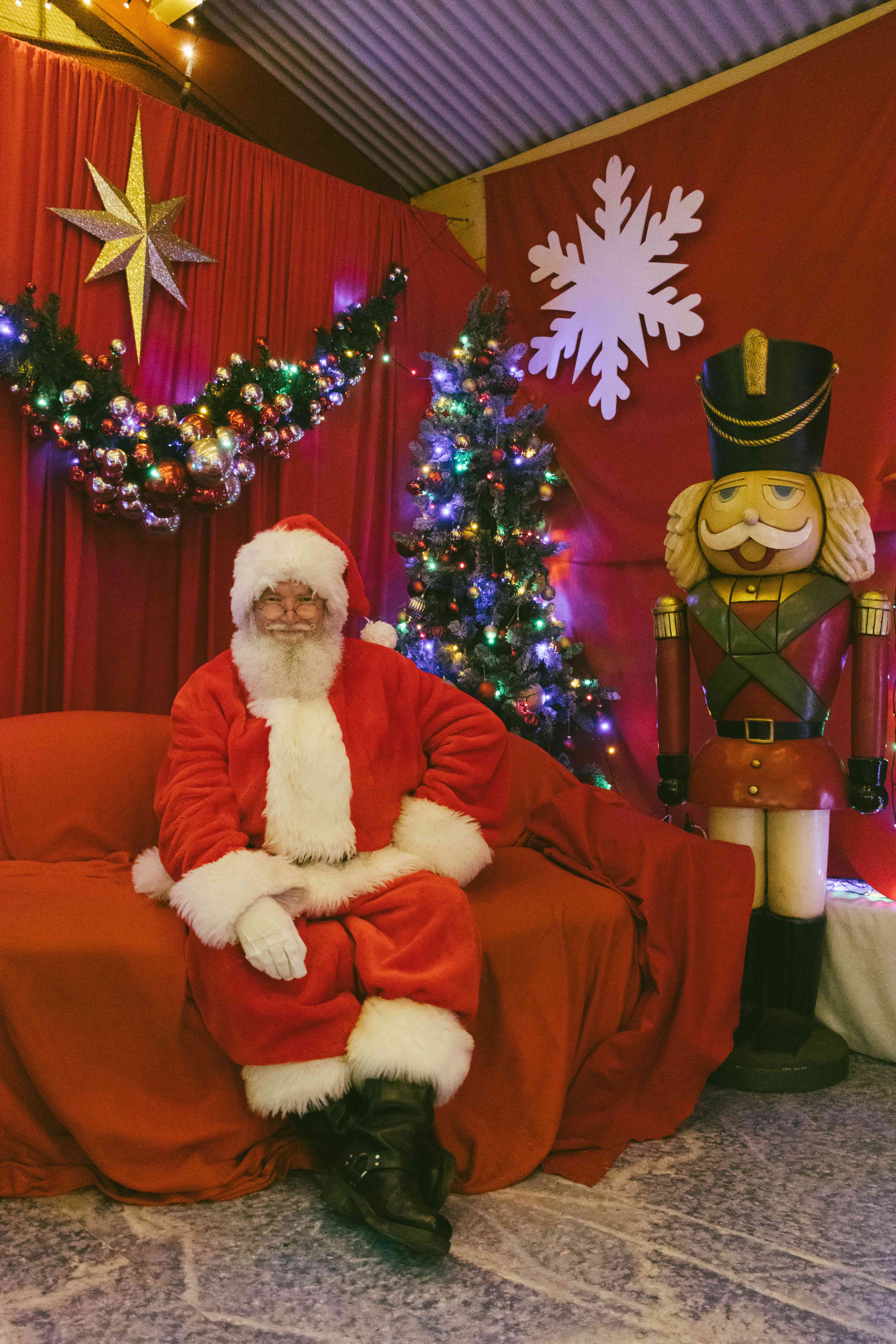 Grab a photo with Santa in his grotto