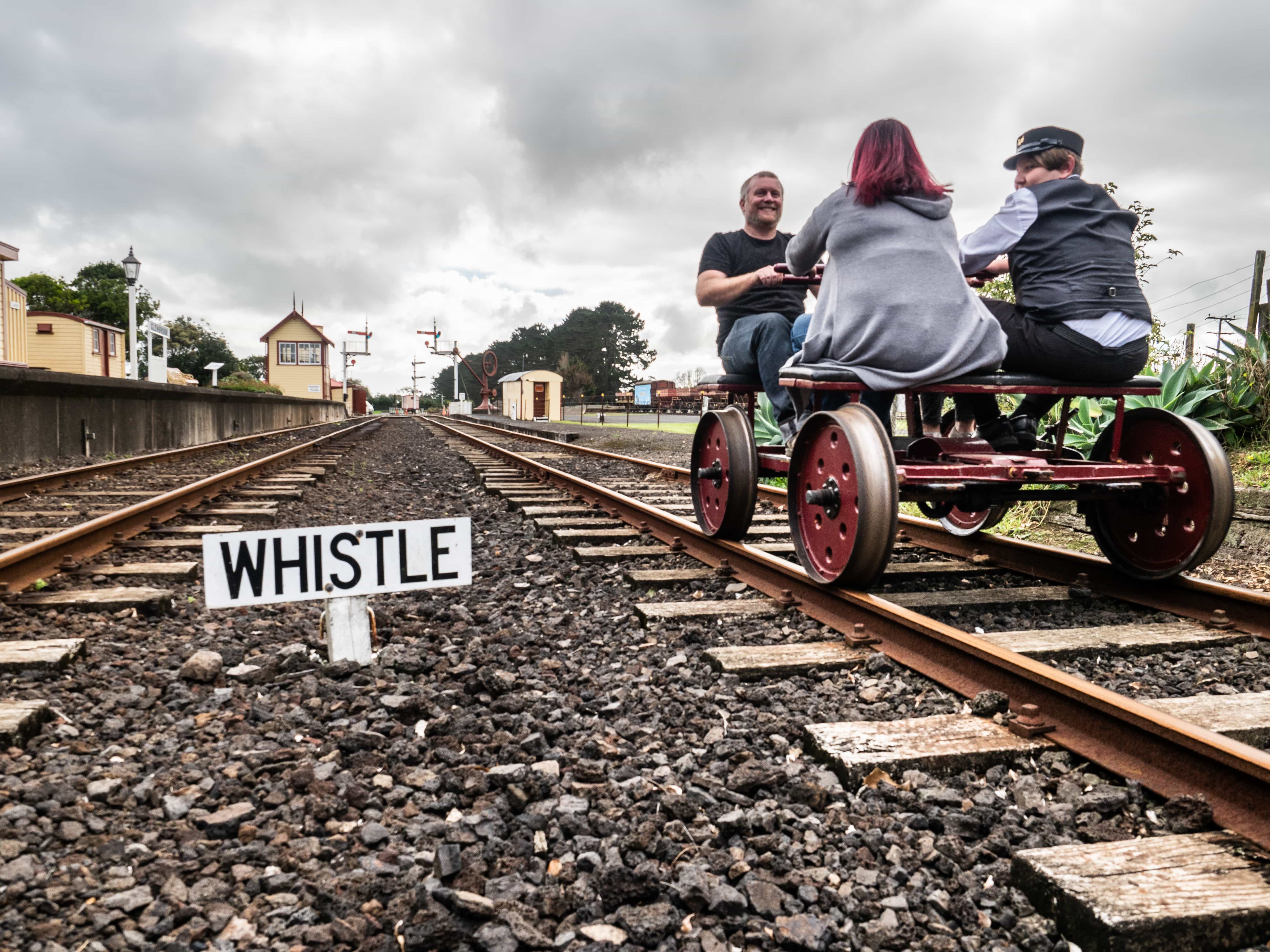 Hand jigger at Glenbrook Vintage Railway