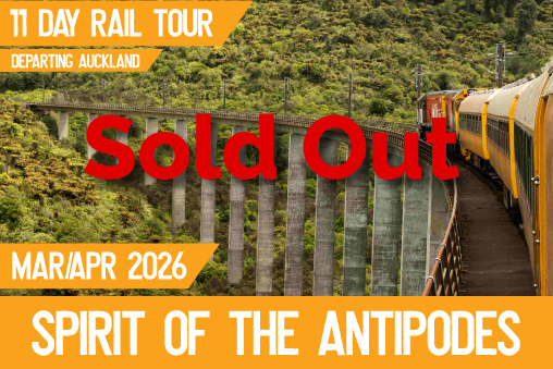 Spirit of the Antipodes – 11 Day Rail Tour